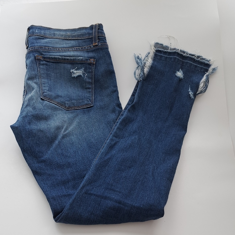 Flying Monkey Blue Ankle Cropped Jeans